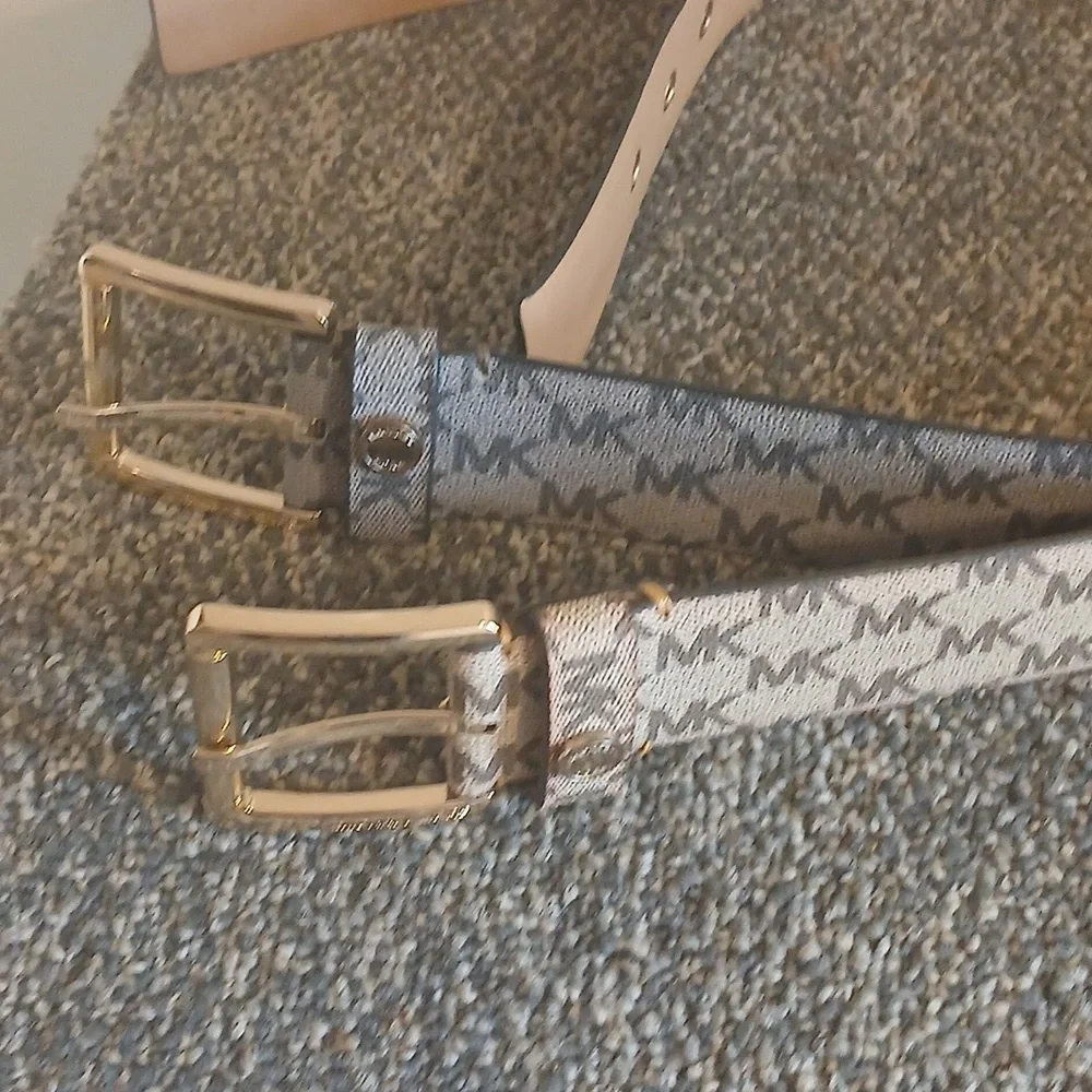 Michael Kors Black and Tan Women's Belt Lot